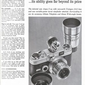 Argus Camera Ad 1958