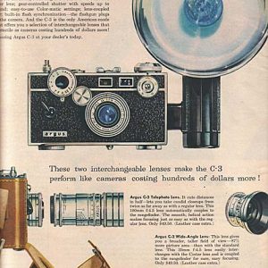 Argus Camera Ad March 1956