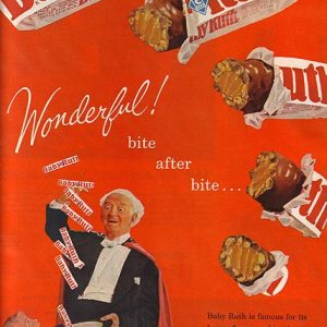 Baby Ruth Candy Ad 1962