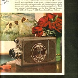 Bell & Howell Motion Picture Camera Ad 1947