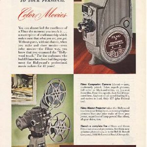 Bell & Howell Motion Picture Camera Ad 1948