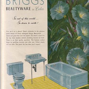 Briggs Manufacturing Bathroom Fixtures Ad 1952