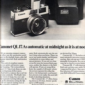 Canon Camera Ad 1971