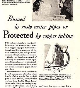 Chase Copper Pipes Ad 1930
