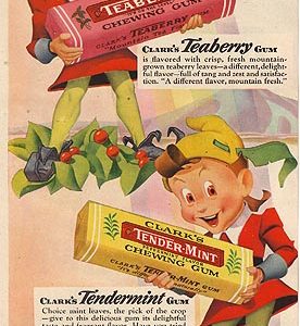 Clark's Gum Ad 1942