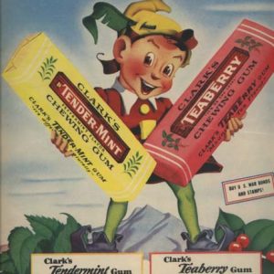 Clark's Gum Ad 1943
