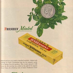 Clark's Gum Ad 1947