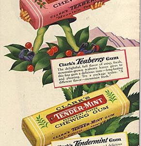 Clark's Gum Ad October 1942