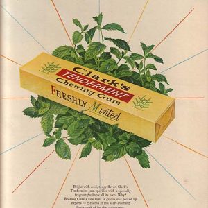 Clark's Gum Ad October 1947