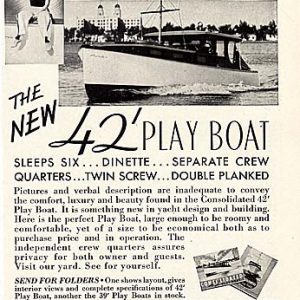 Consolidated Shipbuilding Boats Ad 1937