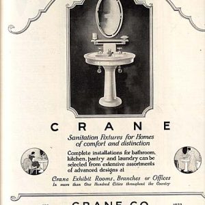 Crane Sink Ad 1922
