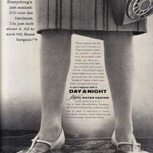 Day & Night Water Heater Ad 1960