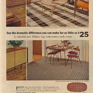 Deltox Rugs Ad 1956