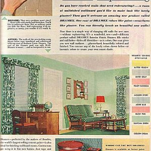 Dramex Interior Finish Ad 1951