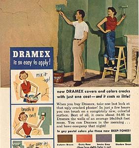 Dramex Interior Finish Ad 1954