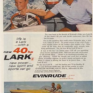 Evinrude Outboard Motor Ad 1960