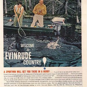 Evinrude Outboard Motor Ad 1962