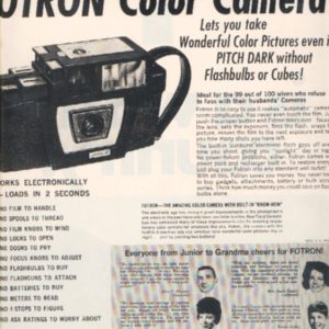 Fotron Camera Ad 1968