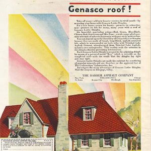 Genasco Roofing Shingles Ad 1930