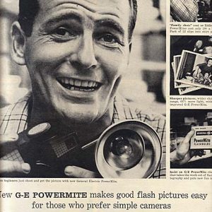 General Electric Camera Flash Ad 1956