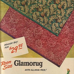 Glamorug Rugs Ad 1948