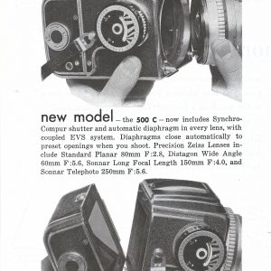 Hasselblad Camera Ad 1958