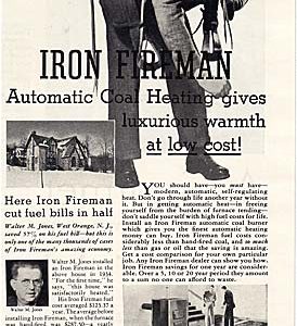 Iron Fireman Ad 1937