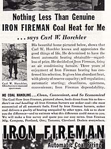 Iron Fireman Ad 1939