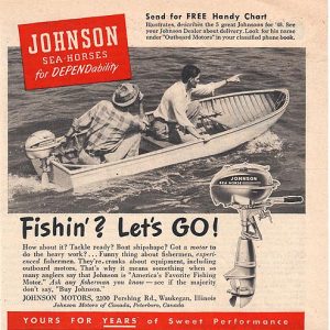 Johnson Outboard Motor Ad 1948