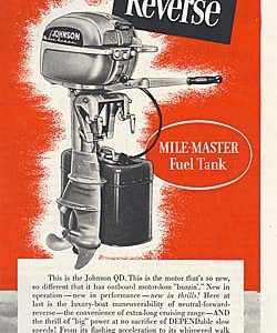 Johnson Outboard Motor Ad 1949