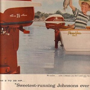 Johnson Outboard Motor Ad 1957