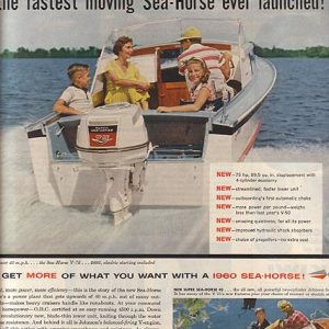 Johnson Outboard Motor Ad January 1960