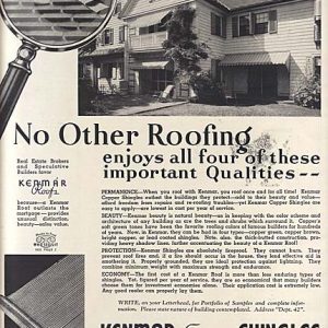 Kenmar Roofing Shingles Ad 1937