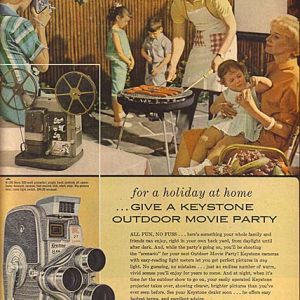 Keystone Movie Camera Ad 1958