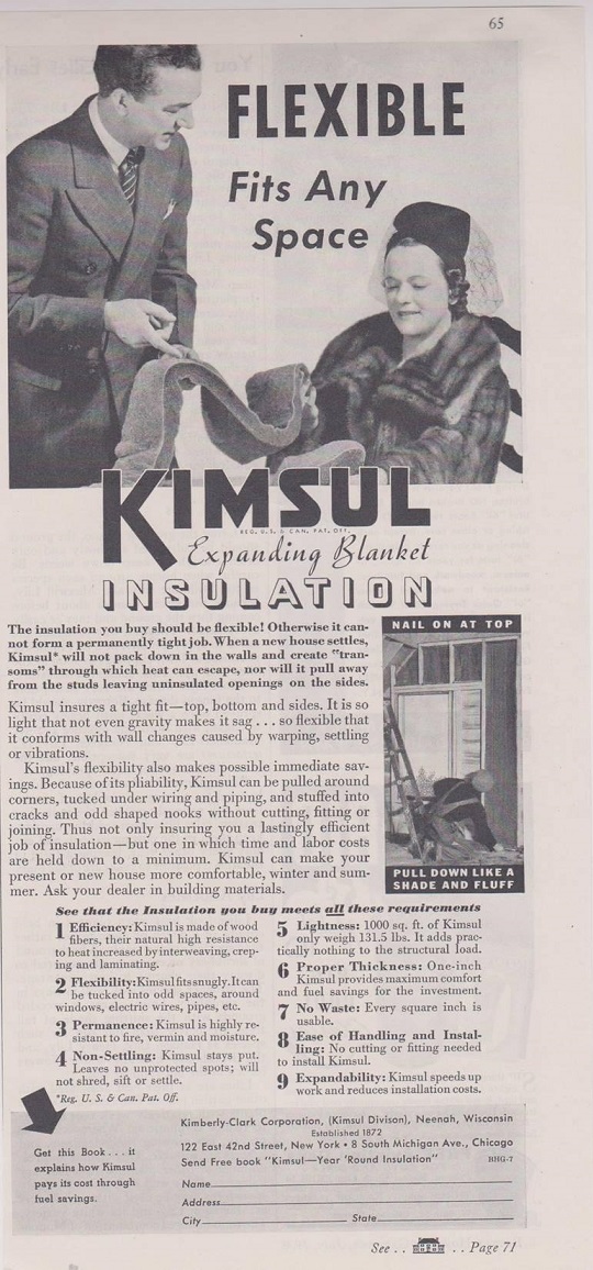 1950 Print advert 'SISALKRAFT FOR (ROOFING) SARKING' 12 x 8.5