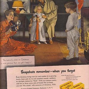 Kodak Camera Film Ad 1950