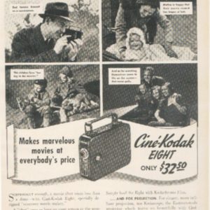 Kodak Movie Camera Ad 1939