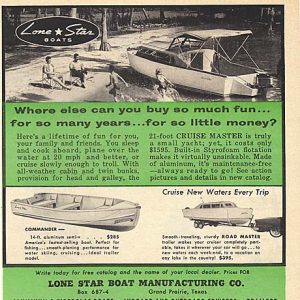 Lone Star Boats Ad 1955