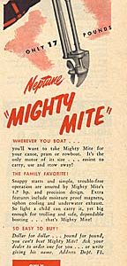 Muncie Gear Works Outboard Motors Ad 1955