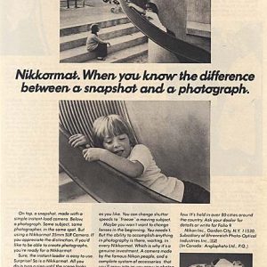 Nikon Camera Ad 1974