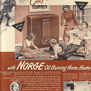 Norge Heater Ad 1948