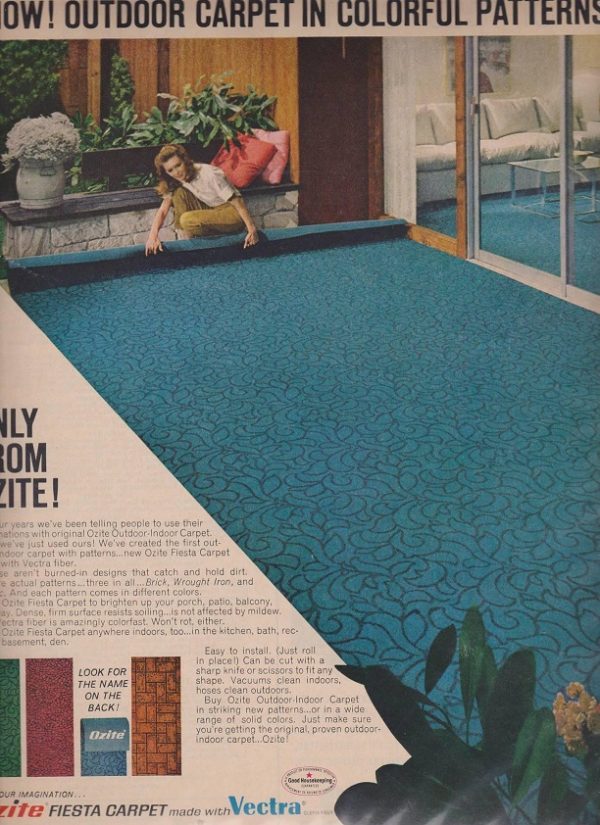 Ozite Carpets Ad 1968