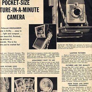 Polaroid Camera Ad 1954