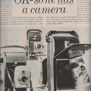 Polaroid Camera Ad December 1955