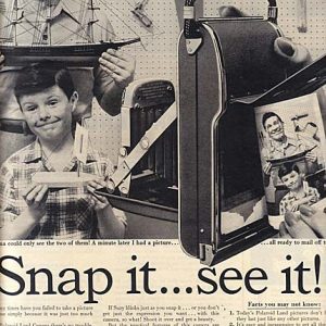 Polaroid Camera Ad March 1957