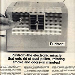 Puritron Air Cleaners Ad 1960