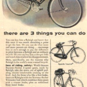 Raleigh Bicycle Ad 1955