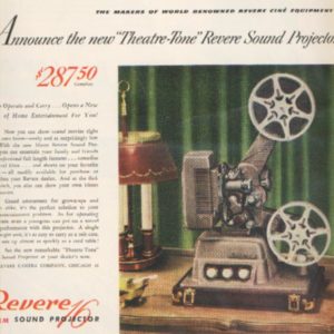 Revere Movie Projector Ad 1948