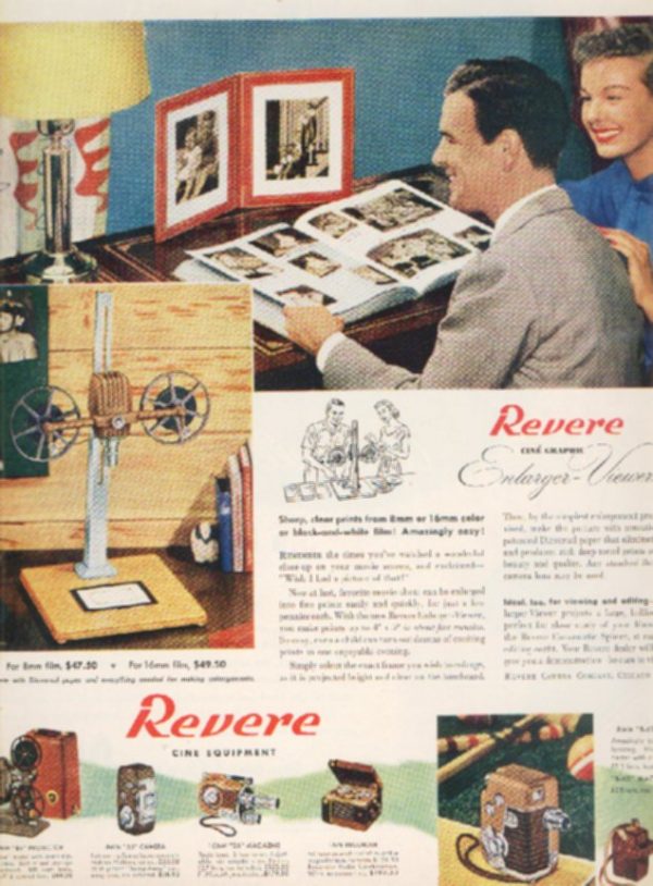Revere Movie Projector Ad 1950