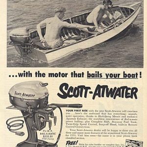 Scott-Atwater Outboard Motor Ad 1955